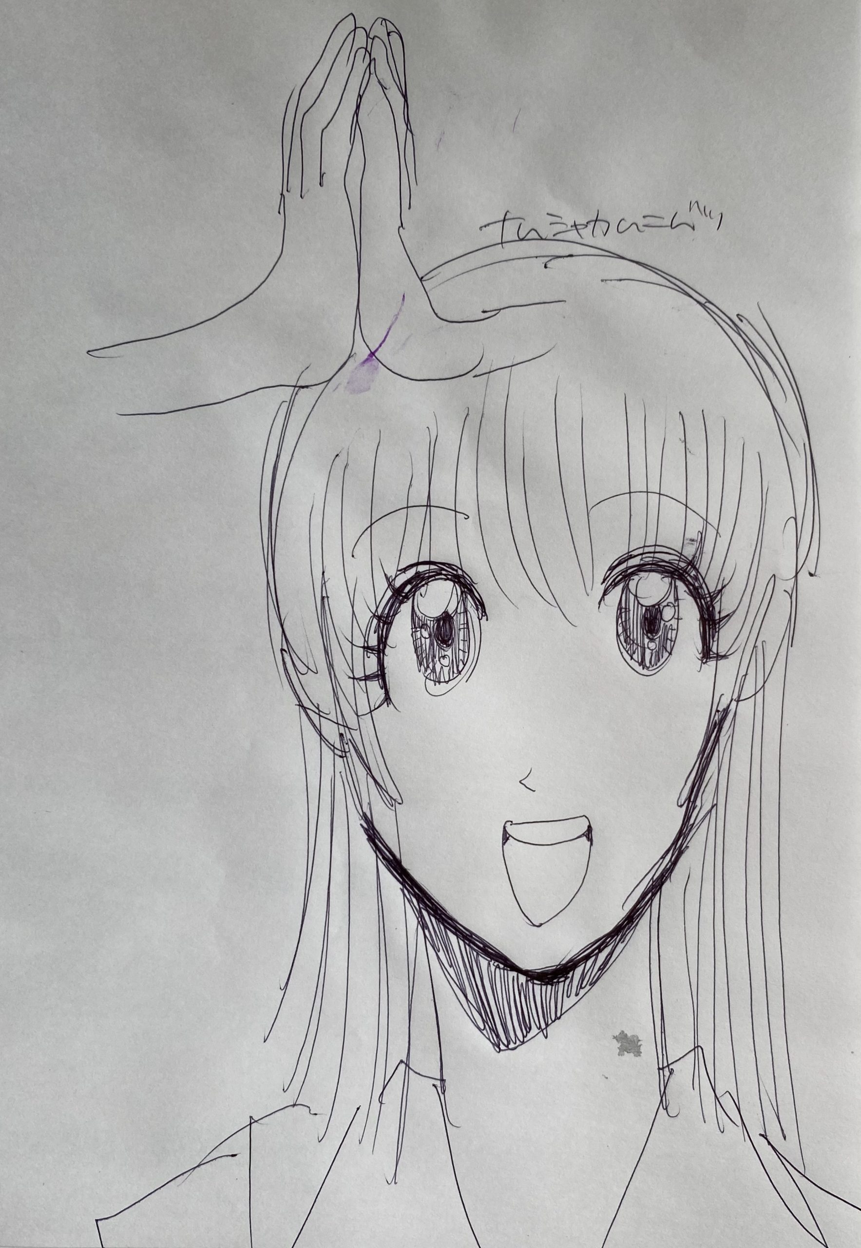 わたしの絵のルーツ🪐🚀 1️⃣ オリジナルのキラキラデカ目を作り